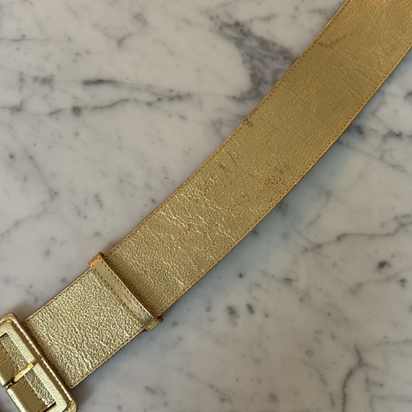 Dolce Donna Italy Gold Belt Womens 90cm - Picture 10 of 13